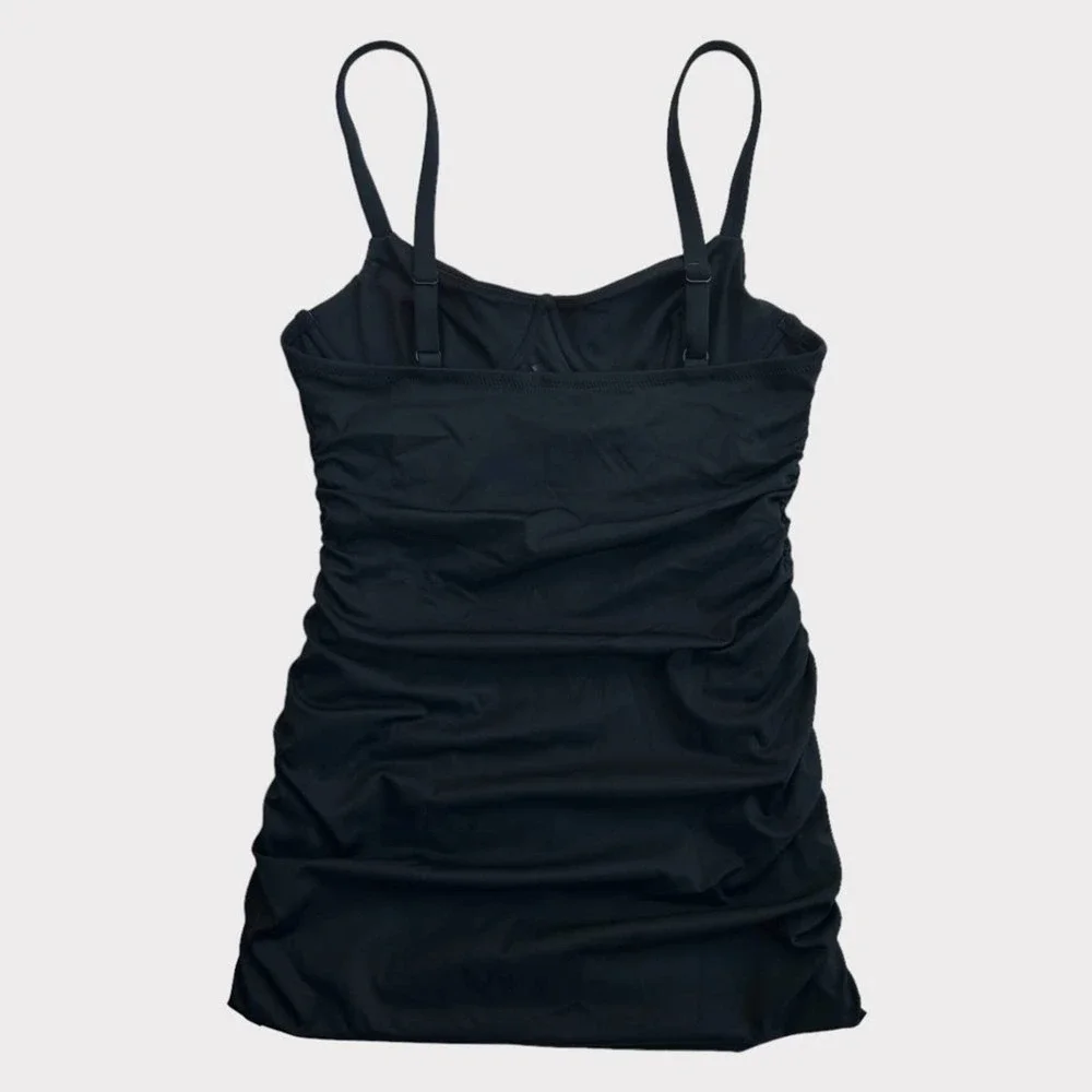 SKIMS Shaping Swim Ruched One Piece in Onyx Size Small